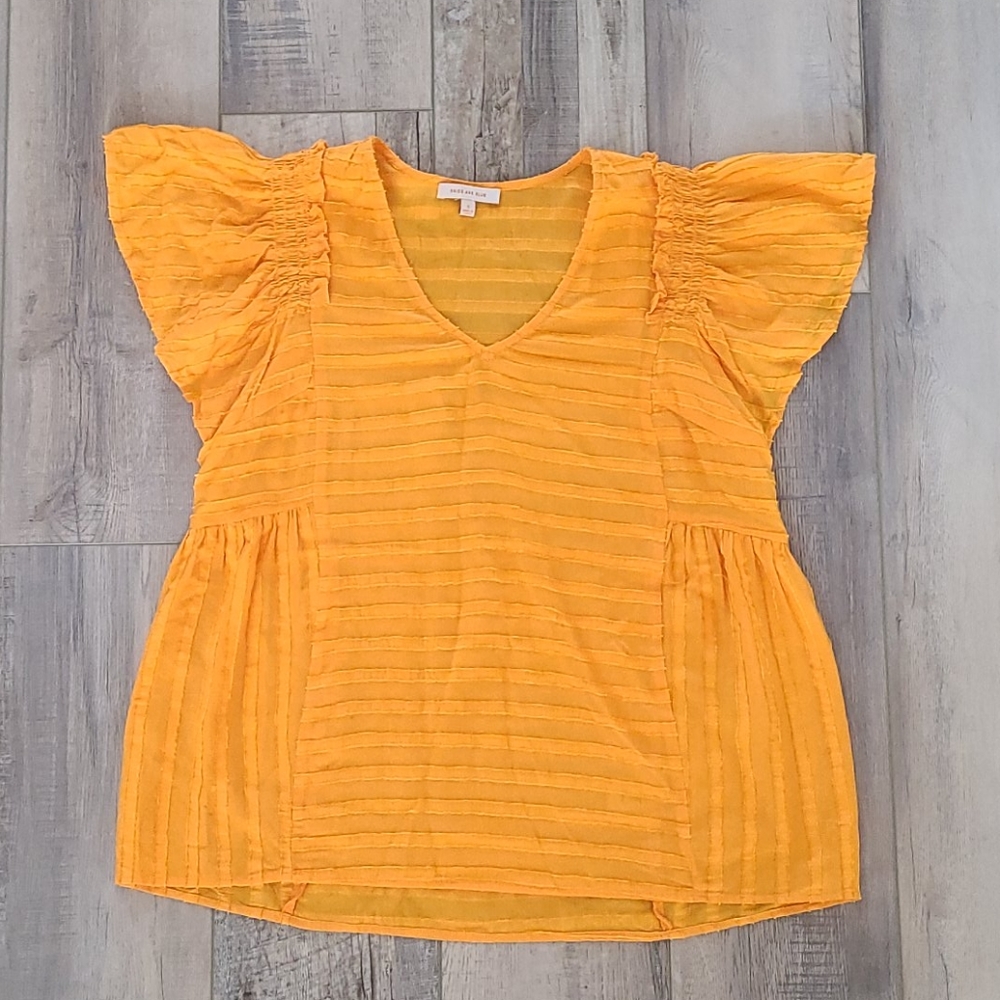 Skies Are Blue Marigold / Mustard top